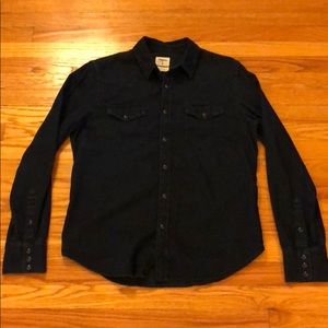 Gap Men’s Western Style Denim Snap Shirt
